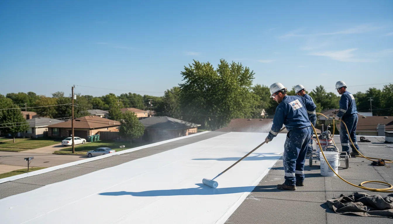 Commercial roof coating in Rutherford, NJ near me